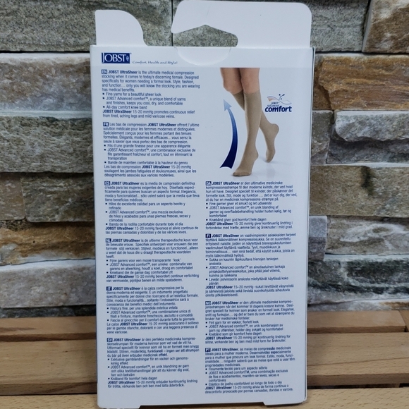 JOBST Compression Stockings 15-20mmHg Open Toe - Picture 4 of 5